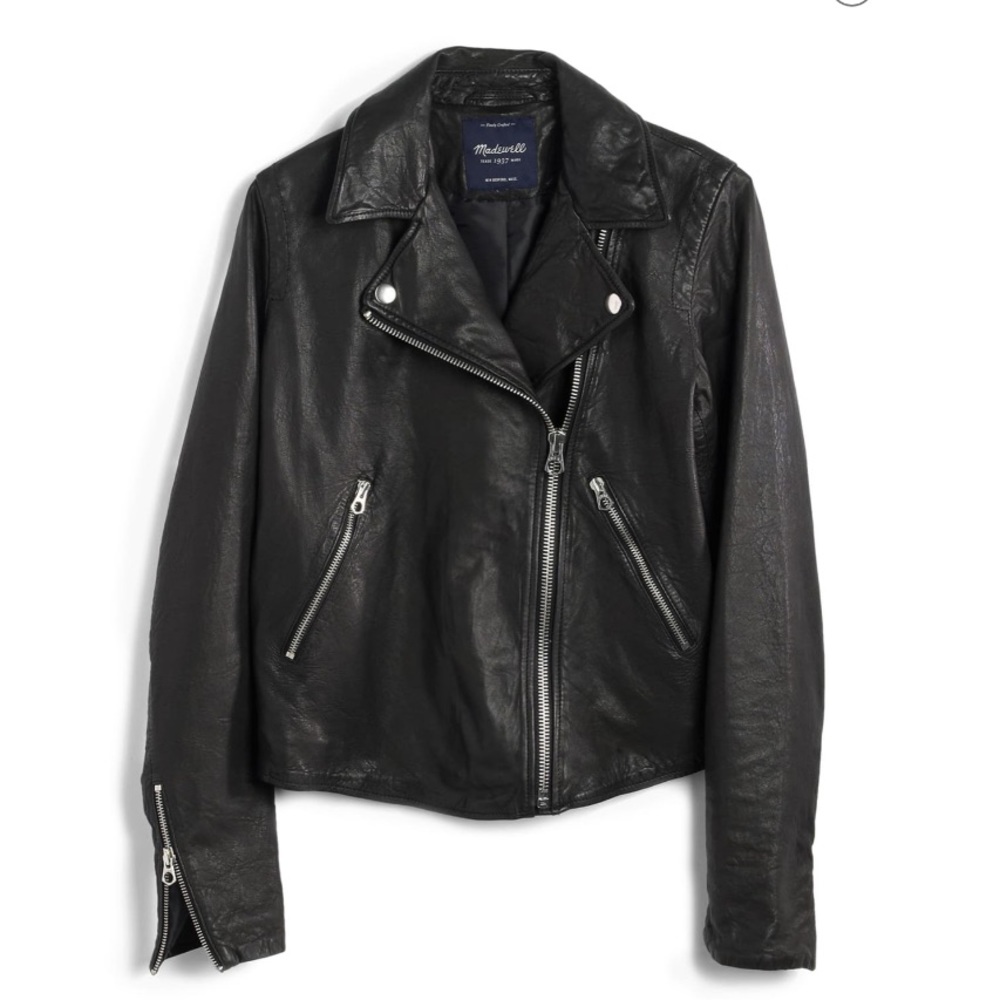 Madewell washed leather jacket